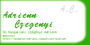 adrienn czegenyi business card