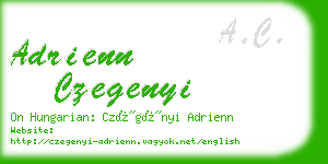 adrienn czegenyi business card